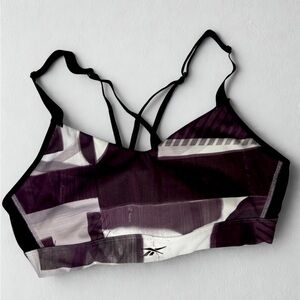 Reebok Women's Sports Bra - Black and Purple